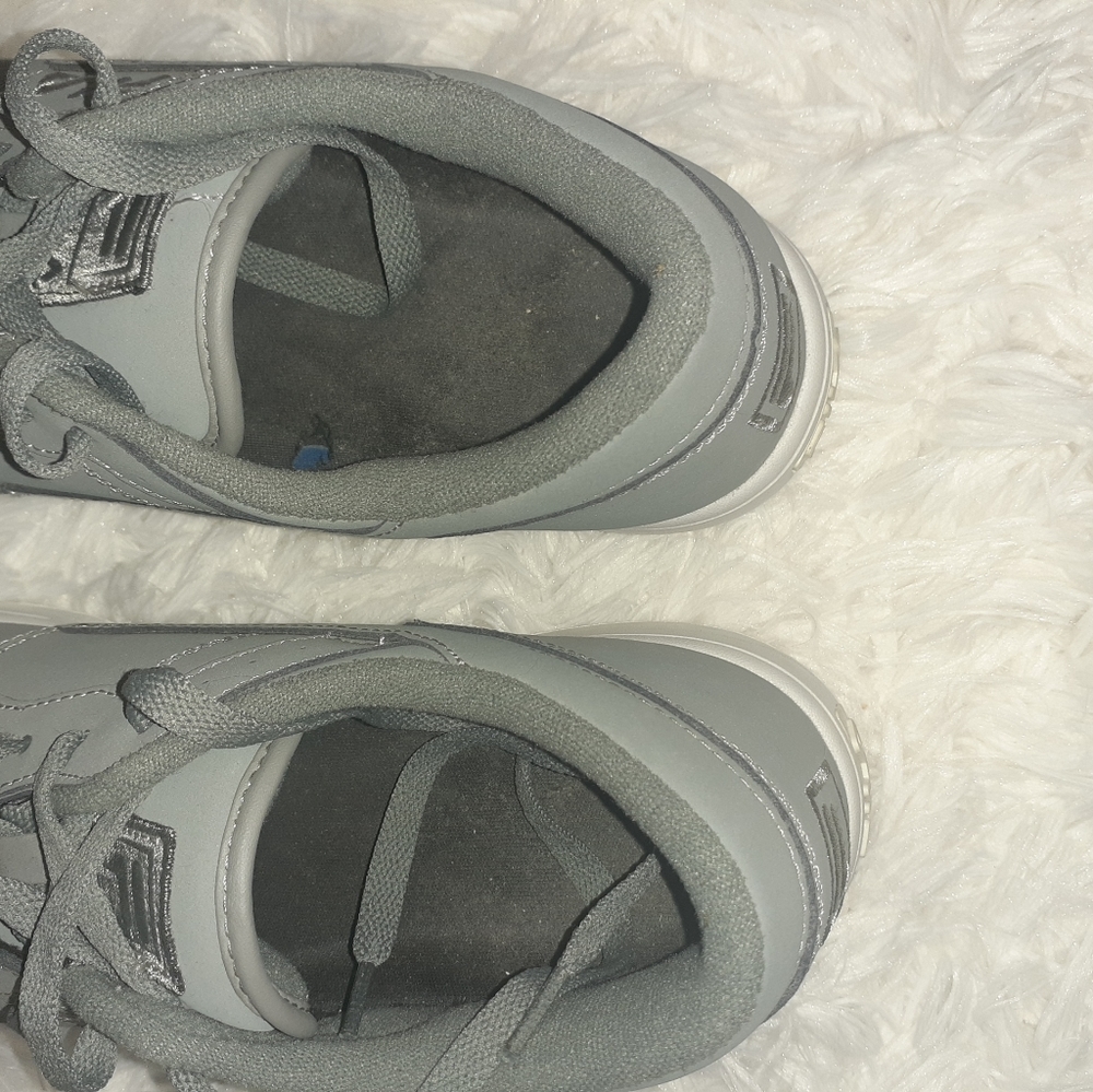 MENS Fila CLASSIC Low Top GRAY White Leather SZ 11 - Picture 6 of 8